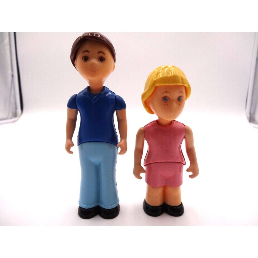 Little Tikes Dollhouse Girl Daughter Sister Pink Blonde Hair  Boy Brother Blue S